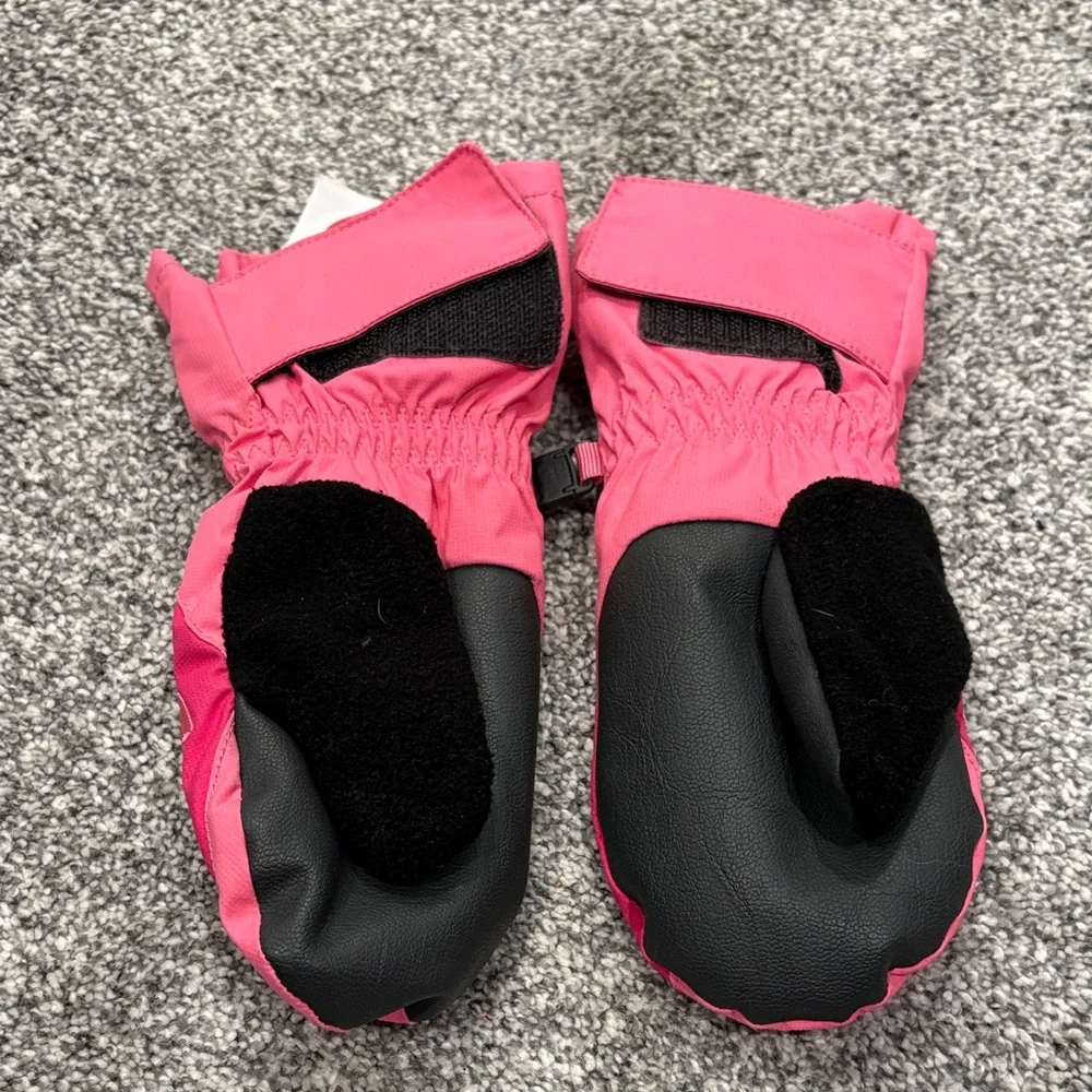 The North Face 4T Kids Pink Two-Tone Ski Mittens